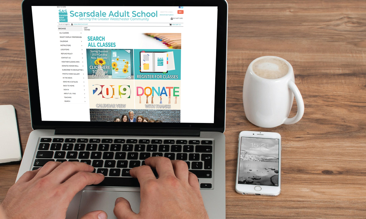 Scarsdale Adult School website home page