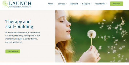 launch psychological associates home page image