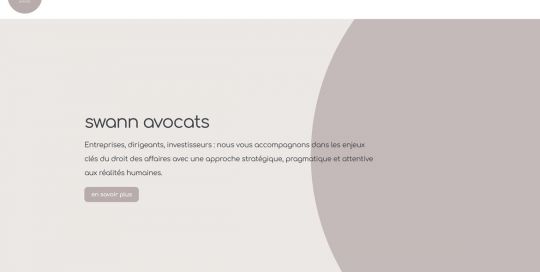 Swann Avocats home page